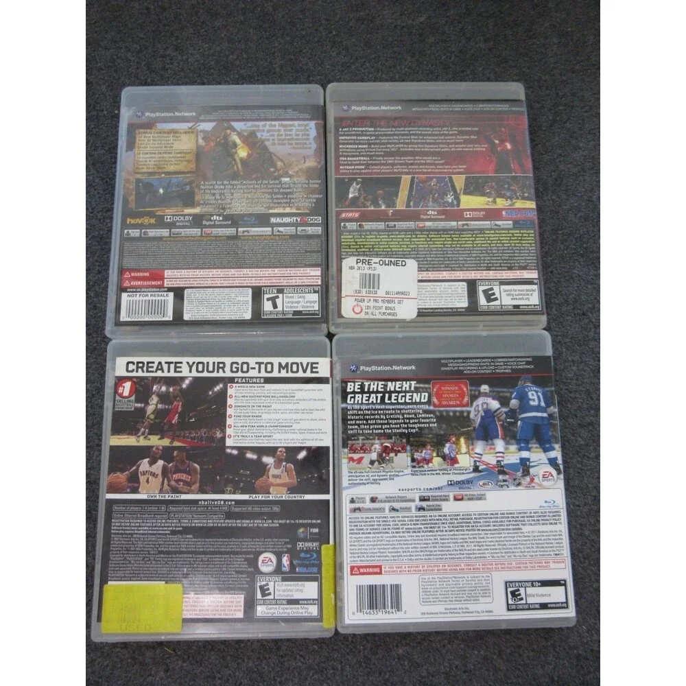 Lot of 10 Playstation 3 Games - Call of Duty Destiny Uncharted 3 NBA NHL NFL
